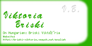 viktoria briski business card